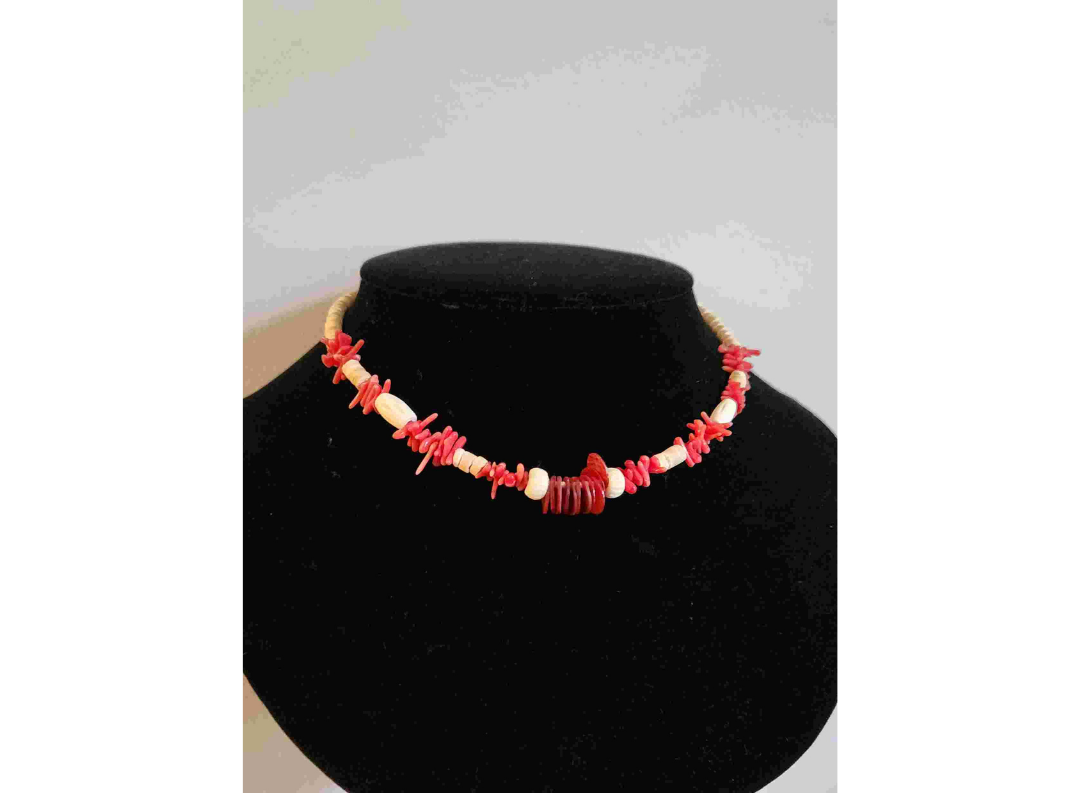 Coral Beaded Necklace